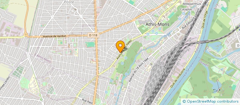 localisation de l'entreprise MADAME ELODIE SANCHEZ AMORES  ATHIS-MONS