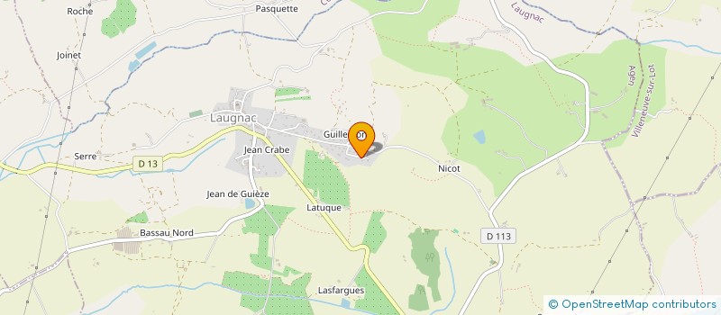 localisation de l'entreprise MADAME ELODIE SANZ  LAUGNAC