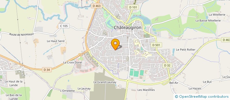 localisation de l'entreprise MADAME ELODIE SAUDRAIS  CHATEAUGIRON