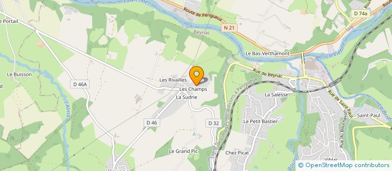 localisation de l'entreprise MADAME ELODIE SAULE à LIMOGES
