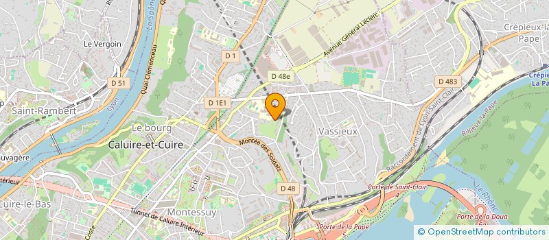 localisation de l'entreprise MADAME ELODIE SECOND  CALUIRE-ET-CUIRE