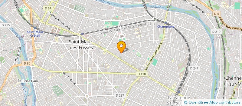 localisation de l'entreprise MADAME ELODIE SENOZ  SAINT-MAUR-DES-FOSSES