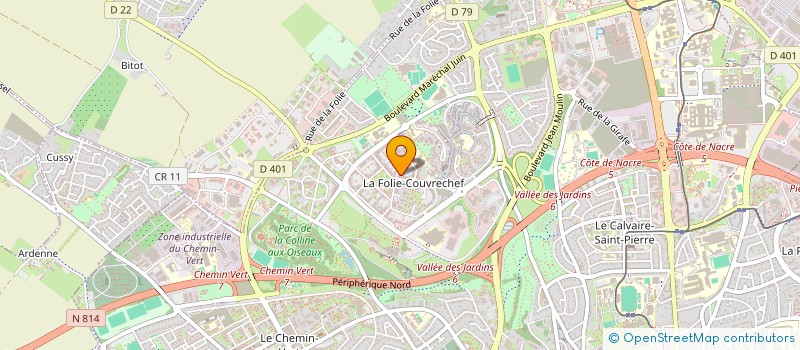 localisation de l'entreprise MADAME ELODIE SERARD  CAEN