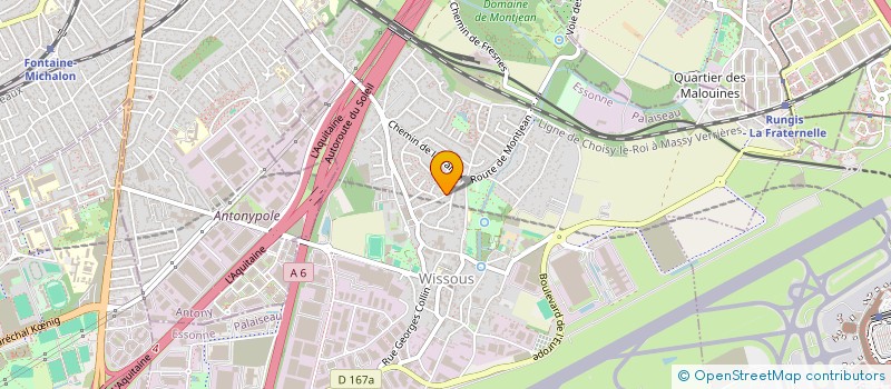 localisation de l'entreprise MADAME ELODIE SERRA  WISSOUS