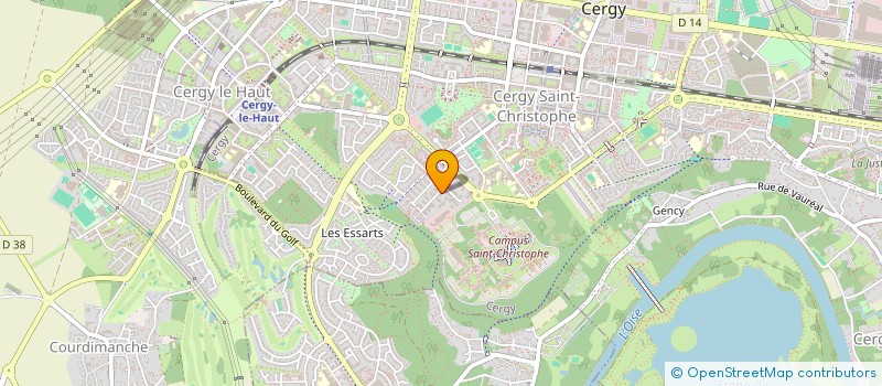 localisation de l'entreprise MADAME ELODIE SIBI  CERGY