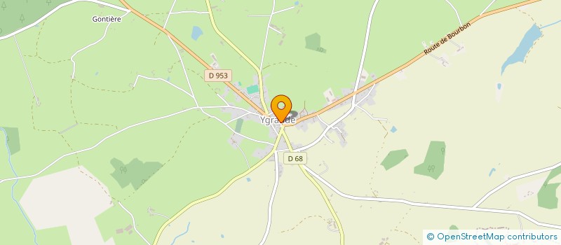localisation de l'entreprise MADAME ELODIE SIGNORET  YGRANDE