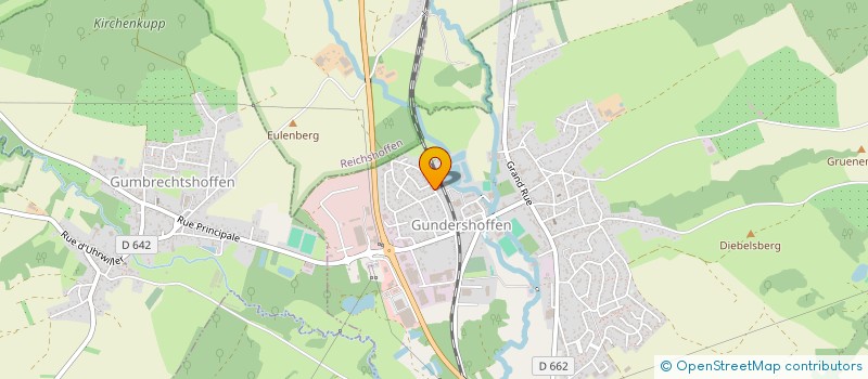 localisation de l'entreprise MADAME ELODIE SILA  GUNDERSHOFFEN