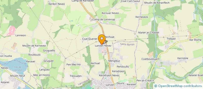 localisation de l'entreprise MADAME ELODIE SIMON  MILIZAC-GUIPRONVEL