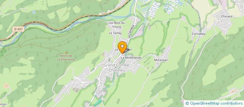 localisation de l'entreprise MADAME ELODIE SIMON CHOPARD  GRAND'COMBE-CHATELEU