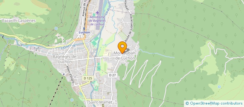 localisation de l'entreprise MADAME ELODIE SINCA  MONTAUBAN-DE-LUCHON