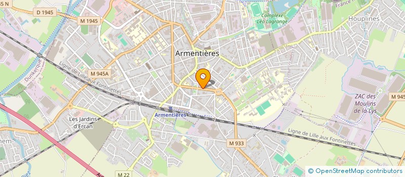 localisation de l'entreprise MADAME ELODIE SINNAEVE à ARMENTIERES