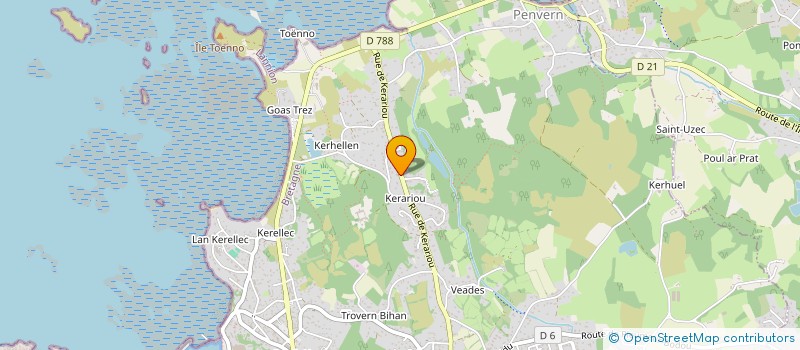 localisation de l'entreprise MADAME ELODIE SIRIEYS  TREBEURDEN