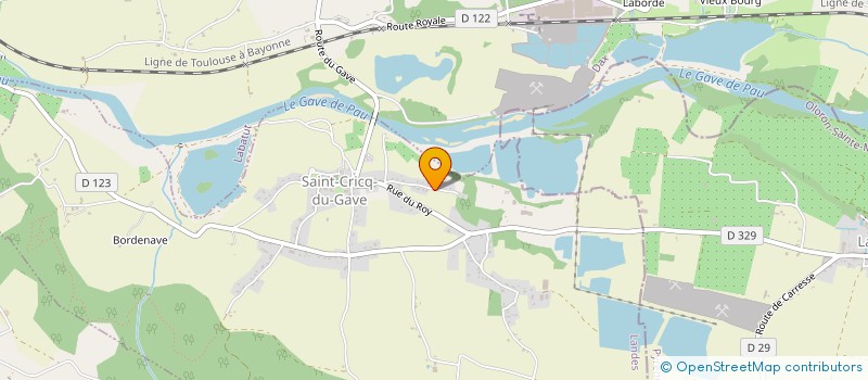 localisation de l'entreprise MADAME ELODIE SKANDINE  SAINT-CRICQ-DU-GAVE