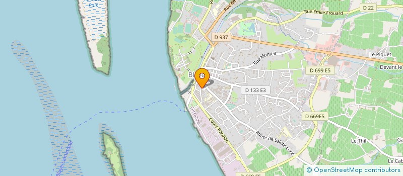 localisation de l'entreprise MADAME ELODIE SOLE à BLAYE