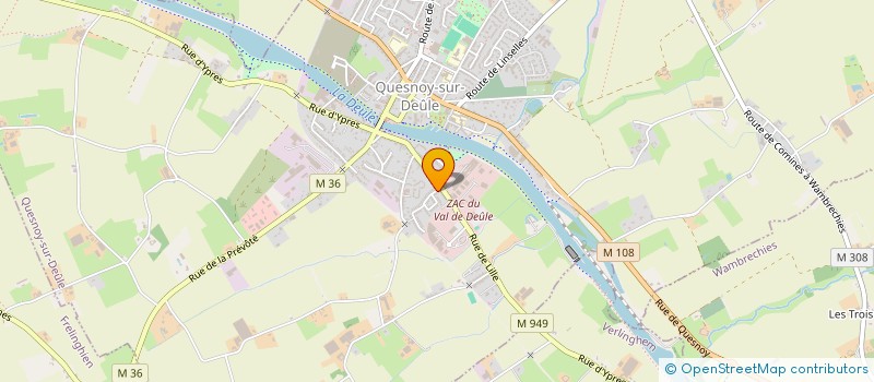 localisation de l'entreprise MADAME ELODIE SOPHIE MONTONI à QUESNOY-SUR-DEULE