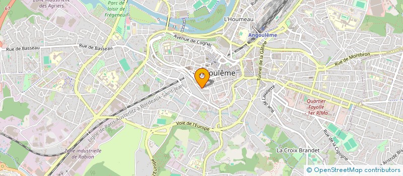 localisation de l'entreprise MADAME ELODIE STERVINOU à ANGOULEME