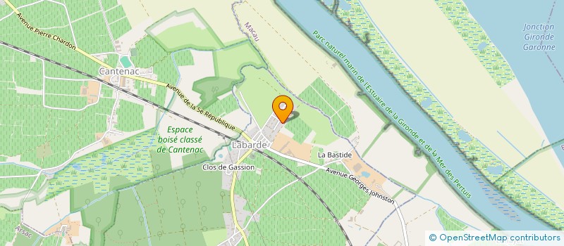 localisation de l'entreprise MADAME ELODIE SUPERVIELLE  LABARDE