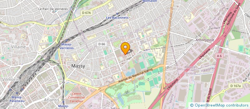 localisation de l'entreprise MADAME ELODIE TAIEB  MASSY