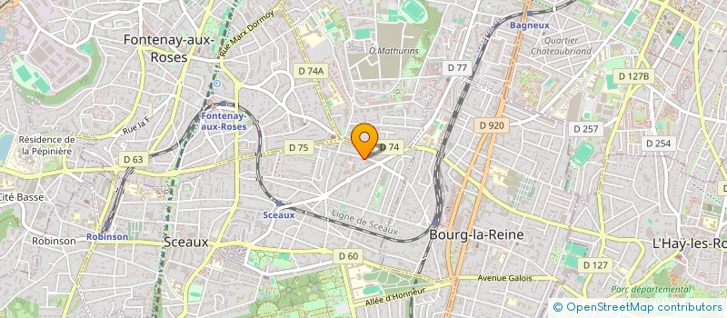 localisation de l'entreprise MADAME ELODIE TALBOT à SCEAUX