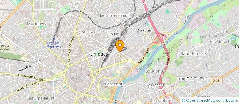 localisation de l'entreprise MADAME ELODIE TALLET à LIMOGES