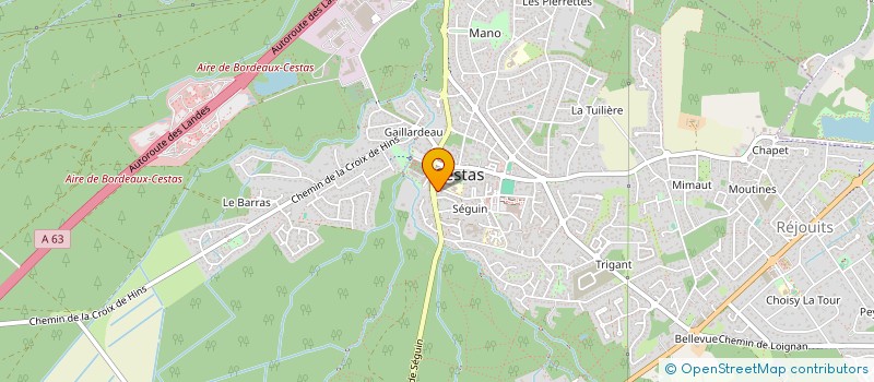 localisation de l'entreprise MADAME ELODIE TARDITS  CESTAS