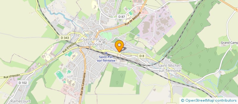 localisation de l'entreprise MADAME ELODIE TELLIER à SAINT-POL-SUR-TERNOISE
