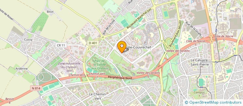 localisation de l'entreprise MADAME ELODIE TELMAR à CAEN