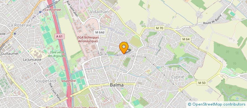 localisation de l'entreprise MADAME ELODIE TEYSSIER  BALMA