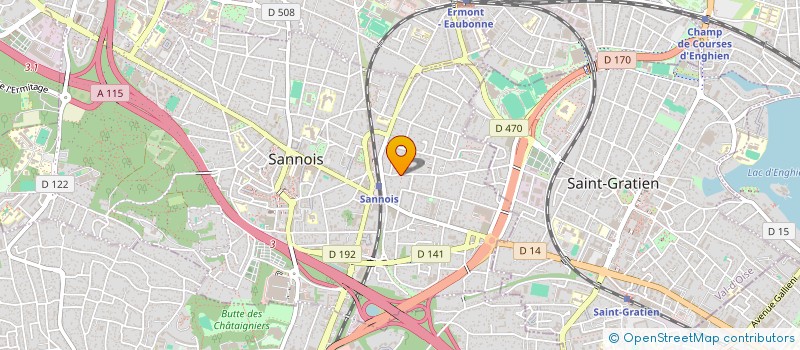 localisation de l'entreprise MADAME ELODIE THECUA  SANNOIS