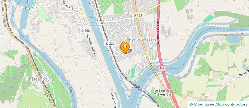 localisation de l'entreprise MADAME ELODIE THERY  PONT DE L ISERE