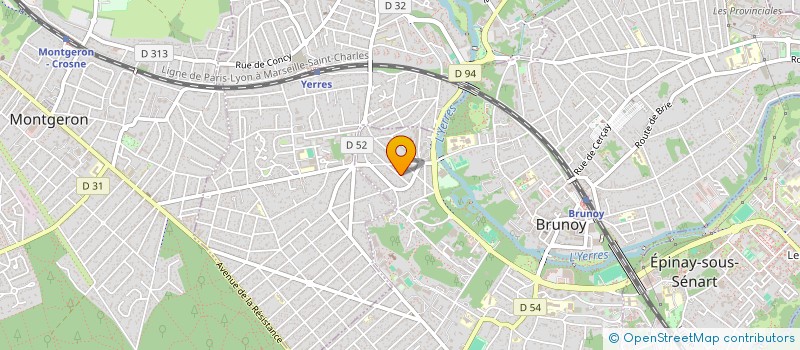 localisation de l'entreprise MADAME ELODIE THIEBAULT à BRUNOY