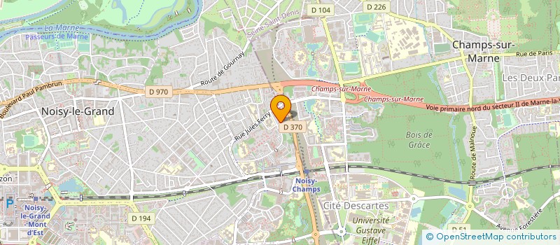 localisation de l'entreprise MADAME ELODIE THILLIER à NOISY-LE-GRAND