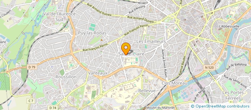 localisation de l'entreprise MADAME ELODIE THOMAS à LIMOGES