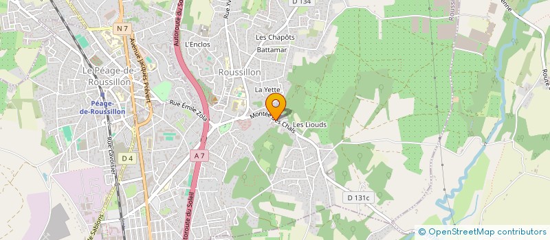 localisation de l'entreprise MADAME ELODIE THOMAS  ROUSSILLON