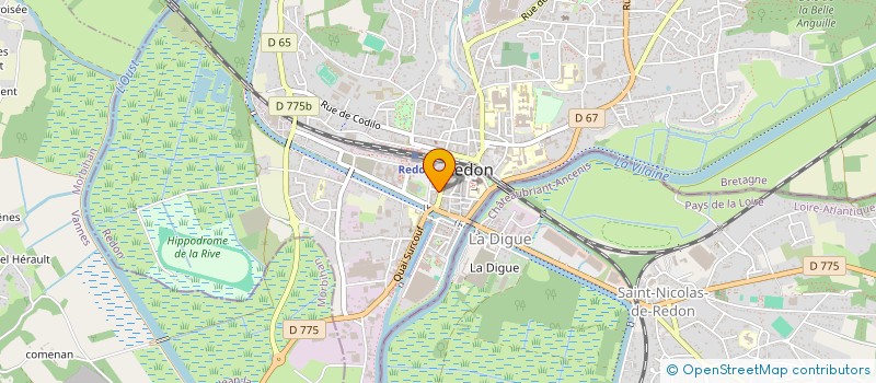 localisation de l'entreprise MADAME ELODIE THOMAZO  REDON