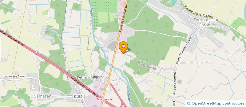 localisation de l'entreprise MADAME ELODIE THOUMAZEAU  SAINTE-MARTHE