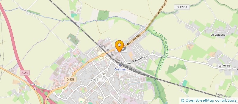 localisation de l'entreprise MADAME ELODIE TIBERGHIEN  ORCHIES