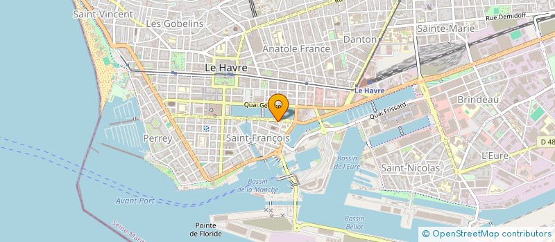 localisation de l'entreprise MADAME ELODIE TISSIER  LE HAVRE