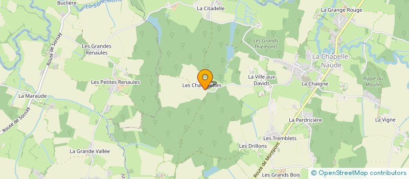 localisation de l'entreprise MADAME ELODIE TISSIER  LA CHAPELLE-NAUDE