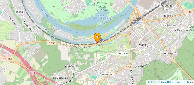 localisation de l'entreprise MADAME ELODIE TOCANNE  POISSY