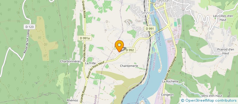 localisation de l'entreprise MADAME ELODIE TORRISI  SEYSSEL