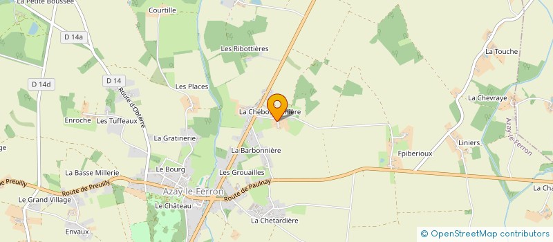 localisation de l'entreprise MADAME ELODIE TORTISSIER à AZAY-LE-FERRON