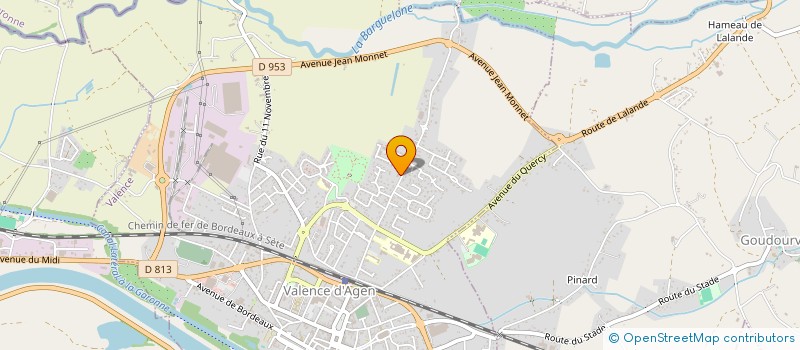 localisation de l'entreprise MADAME ELODIE TOUZEAU  VALENCE