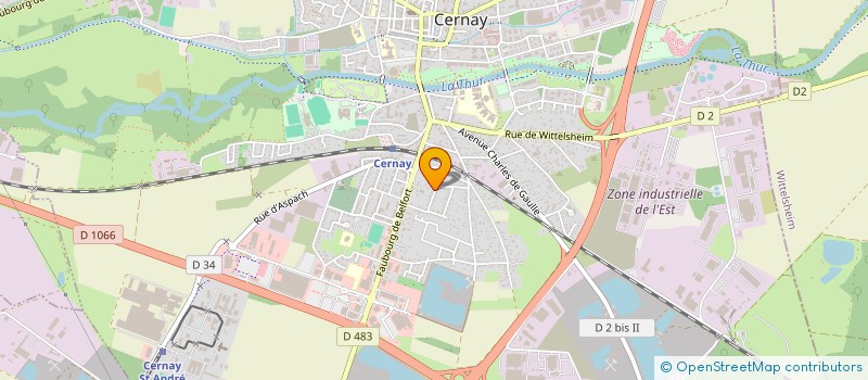 localisation de l'entreprise MADAME ELODIE TRAVERSI  CERNAY