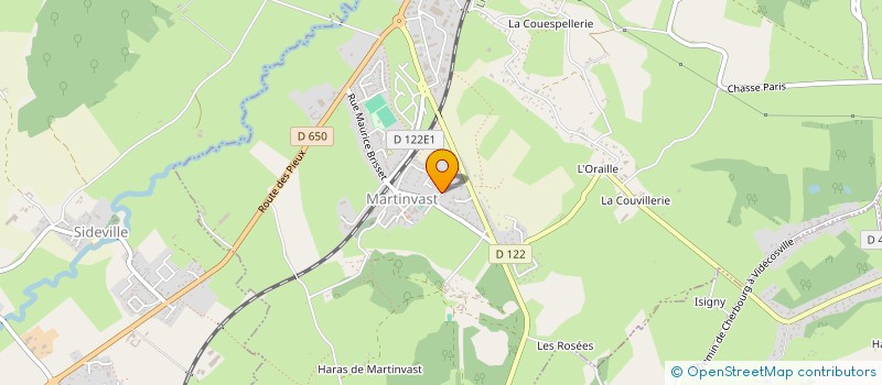 localisation de l'entreprise MADAME ELODIE TRIBOUILLARD  MARTINVAST