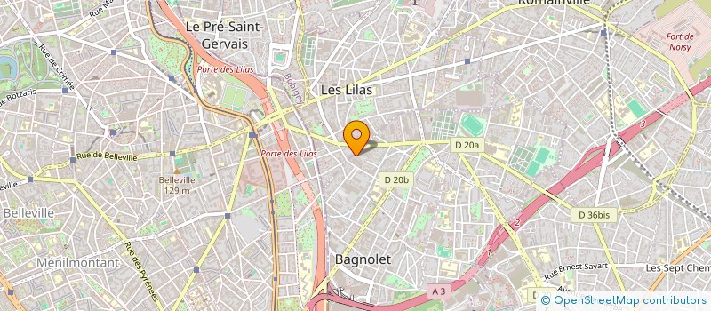 localisation de l'entreprise MADAME ELODIE TRUC à BAGNOLET
