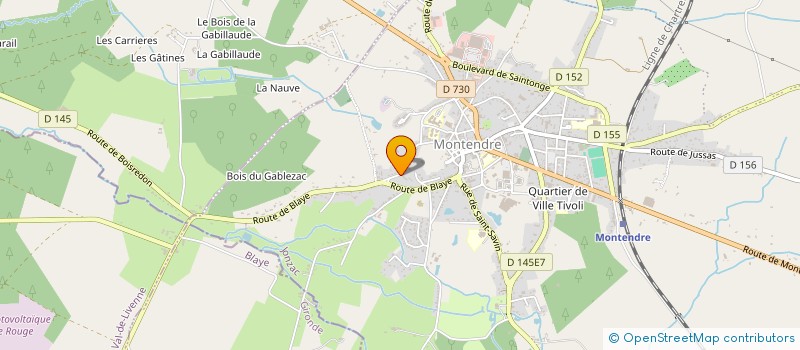 localisation de l'entreprise MADAME ELODIE TULEAU  MONTENDRE