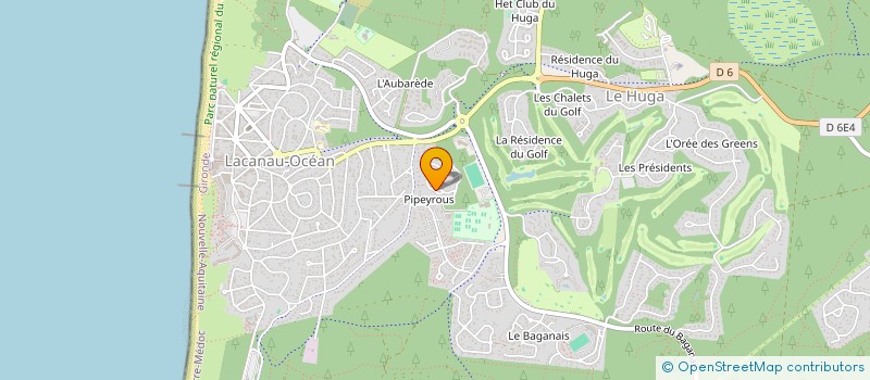 localisation de l'entreprise MADAME ELODIE TURCQ  LACANAU