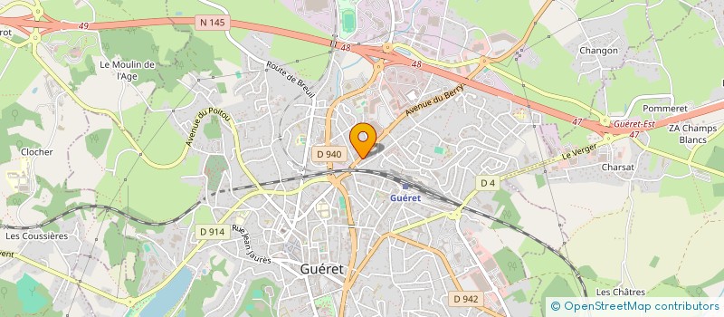 localisation de l'entreprise MADAME ELODIE TURPEIN à GUERET