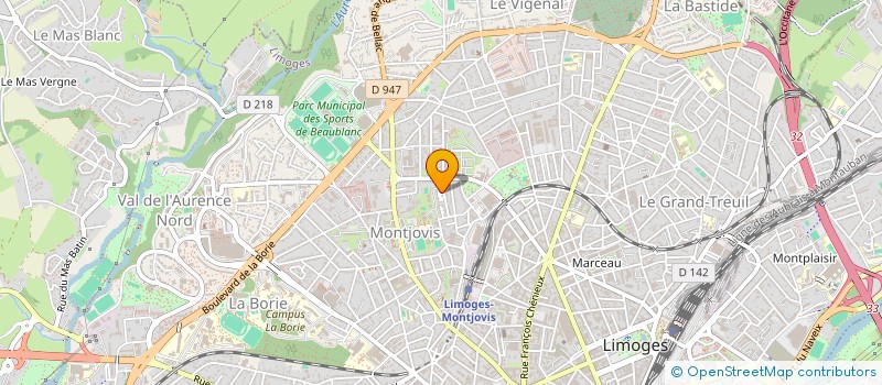 localisation de l'entreprise MADAME ELODIE UNIA à LIMOGES